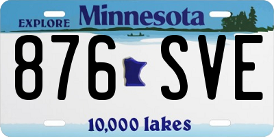 MN license plate 876SVE