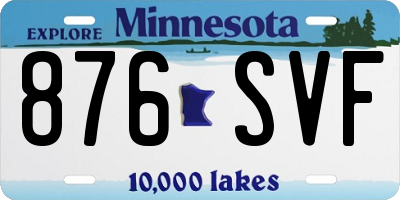 MN license plate 876SVF