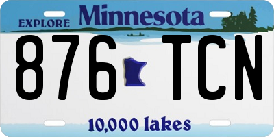 MN license plate 876TCN