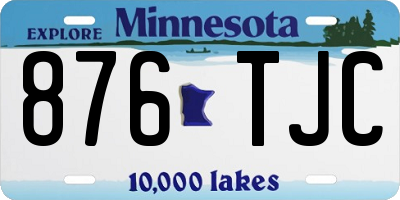 MN license plate 876TJC