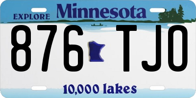 MN license plate 876TJO