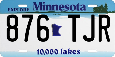 MN license plate 876TJR