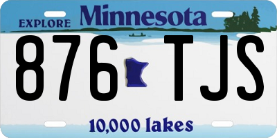 MN license plate 876TJS