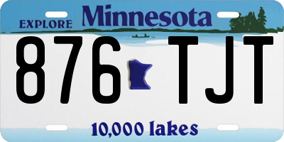 MN license plate 876TJT