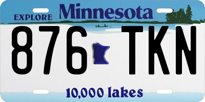 MN license plate 876TKN