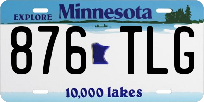 MN license plate 876TLG