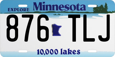 MN license plate 876TLJ