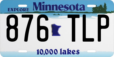 MN license plate 876TLP