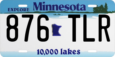 MN license plate 876TLR
