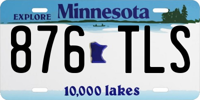 MN license plate 876TLS