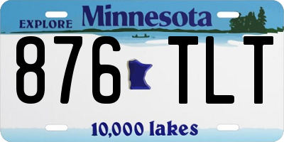 MN license plate 876TLT