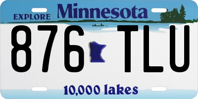 MN license plate 876TLU