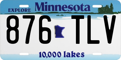 MN license plate 876TLV