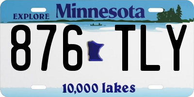 MN license plate 876TLY