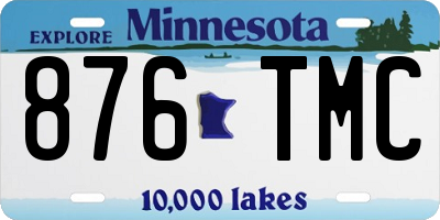 MN license plate 876TMC
