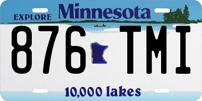MN license plate 876TMI