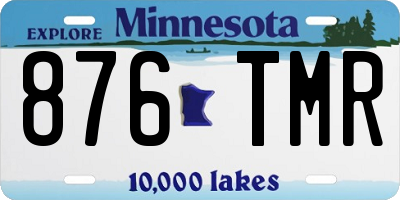 MN license plate 876TMR