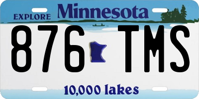 MN license plate 876TMS