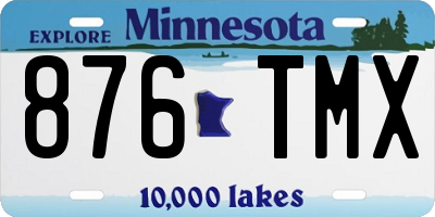 MN license plate 876TMX