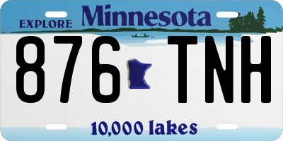 MN license plate 876TNH