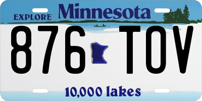 MN license plate 876TOV