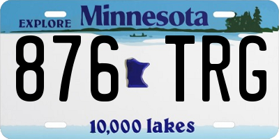 MN license plate 876TRG