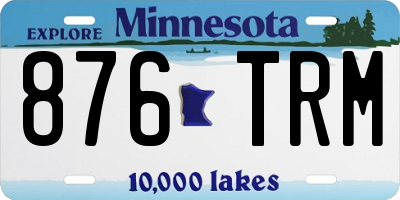 MN license plate 876TRM