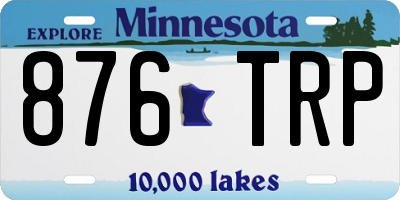 MN license plate 876TRP