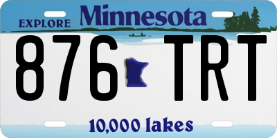 MN license plate 876TRT