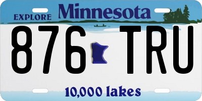 MN license plate 876TRU