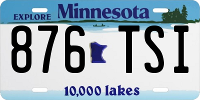 MN license plate 876TSI