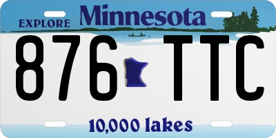 MN license plate 876TTC