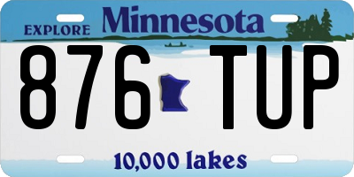 MN license plate 876TUP