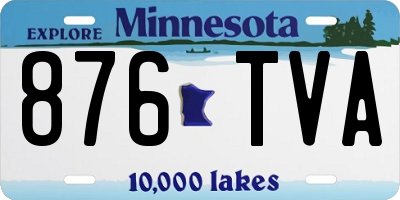 MN license plate 876TVA