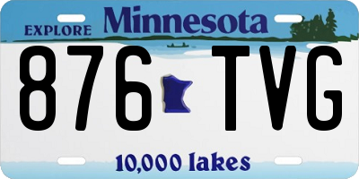 MN license plate 876TVG