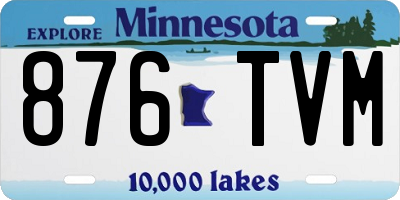 MN license plate 876TVM