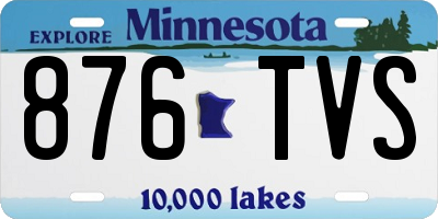 MN license plate 876TVS