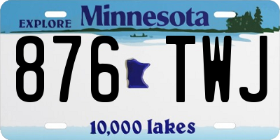 MN license plate 876TWJ