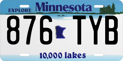 MN license plate 876TYB