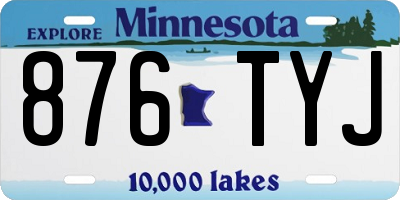MN license plate 876TYJ
