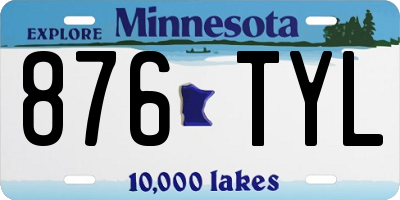 MN license plate 876TYL
