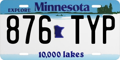 MN license plate 876TYP