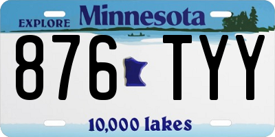 MN license plate 876TYY