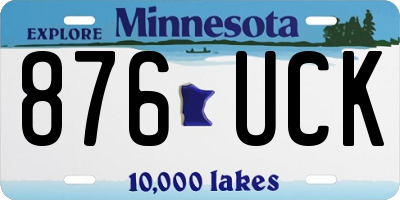 MN license plate 876UCK