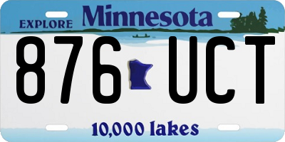 MN license plate 876UCT