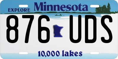 MN license plate 876UDS