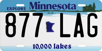 MN license plate 877LAG