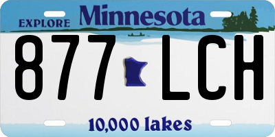 MN license plate 877LCH