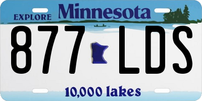 MN license plate 877LDS