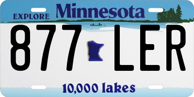 MN license plate 877LER